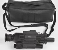 BR1 night vision rifle scope with scope rail, serial number 510230, in original carry bag.