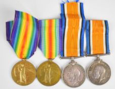 Two South Africa medal pairs each comprising War Medal and Victory Medal the first named to 12061