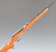 BSA Armatic .22 semi-automatic rifle with semi-pistol grip, multi-shot magazine, sound moderator and