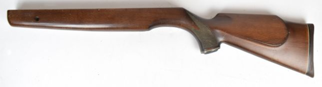 Weihrauch HW77 air rifle stock with chequered semi-pistol grip and raised cheek piece, 70cm long