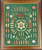 TMB Designs shotgun and rifle cartridge display board decorated with Thomas Turner & Sons, Eley