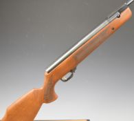 Weihrauch HW95 .22 air rifle with chequered semi-pistol grip, raised cheek piece, adjustable trigger