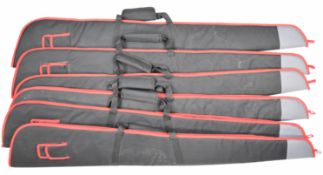 A set of six shotgun or rifle slips, each 134cm long.