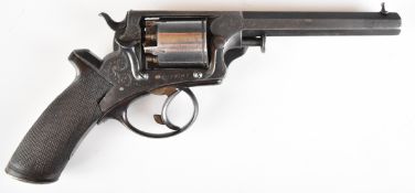 William Tranter's Patent Model 4 54 bore five-shot double-action revolver with engraved trigger
