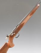 Anschutz Model 1417 .22 bolt-action rifle with chequered semi-pistol grip, raised cheek piece, sling