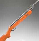 Westlake .22 air rifle with semi-pistol grip and adjustable sights, NVSN.