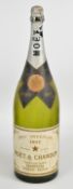 Moët & Chandon 1971 shop display Jeroboam advertising bottle, H56cm