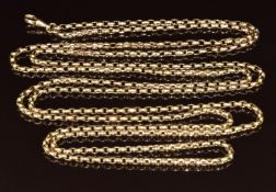 A 9ct gold guard chain, 51.7g, 176cm