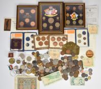 A collection of UK and overseas coinage, Charles II onwards, together with some commemorative