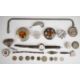 A collection of silver and white metal jewellery including watch with enamel dial, agate brooch, - Image 1 of 4