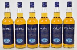 Six bottles of Arran Distillers Loch Ranza Founders' Reserve Scotch Whisky, 40% vol, 70cl. PLEASE