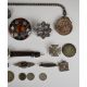 A collection of silver and white metal jewellery including watch with enamel dial, agate brooch, - Image 4 of 4