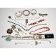 A collection of jewellery including two silver bangles, curb link bracelet with heart padlock clasp, - Image 1 of 8