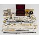 A collection of costume jewellery including brooches, beads, Toledo, Wedgwood brooch, 9ct gold and - Image 1 of 5