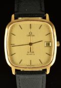 Omega De Ville gentleman's wristwatch ref. 192.0049 with date aperture, two-tone hands and baton