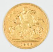 1902 Edward VII gold half sovereign