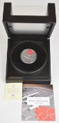 2023 Masterpiece Poppy limited edition 182/250 .995 silver £10 Jersey 5oz coin, produced to