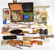 A collection of jewellery including gold plated Albert marked Geldine Reg, earrings including silver