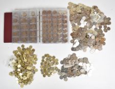 A large quantity of 50p and £1 coins in album and bags, current sterling and collectables, 1st and