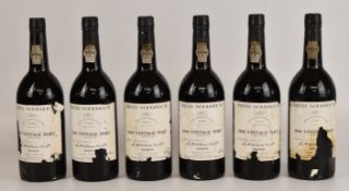 Six bottles of Smith Woodhouse 1980 Vintage Port, bottled 1982, 75cl. PLEASE NOTE ALL ALCOHOL &