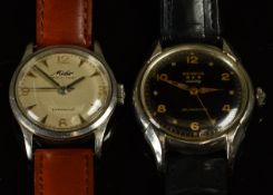 Two gentleman's automatic wristwatches, Mido Multifort with luminous hands and hour markers and