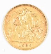1905 Edward VII gold half sovereign