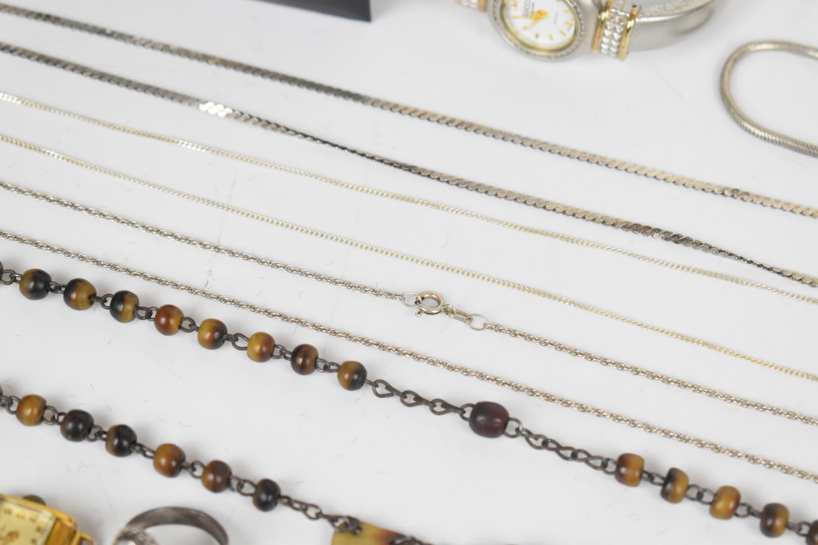 A collection of jewellery including silver ring set with turquoise, silver bracelet, silver - Image 5 of 10