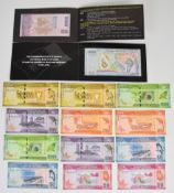 Fourteen Sri Lanka 2009-20 banknotes including two commemorative notes (2009 and 2013) in original