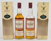Two bottles of St Magdalene Distillery 'Centenary Reserve' Single Lowland Malt Scotch Whisky,