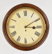 Oak cased fusée dial clock, the movement marked W&H Sch for Winterhalder & Hofmeier, overall