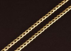 A 9ct curb link necklace, 5.9g, 43cm