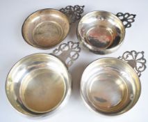 Four American silver single handled bowls, all marked sterling, makers include Newport, Underwood'