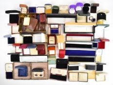 A collection of jewellery boxes including Links of London, vintage bangle box, Martin & Co