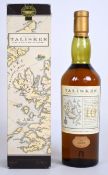 Talisker 10 year old Isle of Skye Single Malt Scotch Whisky, 45.8% vol, 70cl, in original box.