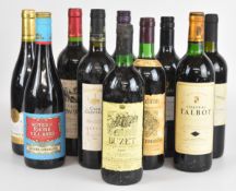 Ten bottles of new and old world red wines to include Blason de Bourgogne Premier Cru 2004,
