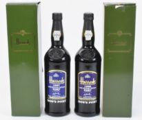 Two bottles of Harrods Knightsbridge Dows LBV Port comprising vintage 1996 and 1997, 75cl, 20%