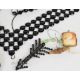 A collection of loose jet beads, French jet necklace, two cameo brooches, agate brooch, three - Image 4 of 6