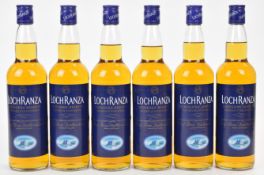 Six bottles of Arran Distillers Loch Ranza Founders' Reserve Scotch Whisky, 40% vol, 70cl. PLEASE