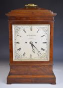 Henry Jefferys Fleet St. London Georgian repeating twin fusee bracket clock, in mahogany case with