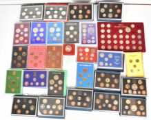 Twenty six coin sets comprising Great Britain 1970, 1972, 1972-77, 1982-87, 1989-90, 1992, 1996-