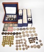 Charles II, Georgian, Victorian and Elizabeth II British coinage to include farthings, groats, 3