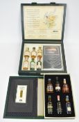 Eighteen Single Malt Scotch Whisky miniatures comprising two boxed sets containing Talisker,