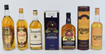 Five bottles of Scotch Whisky comprising Grant's Family Reserve 70cl 40% vol, Grant's Superior