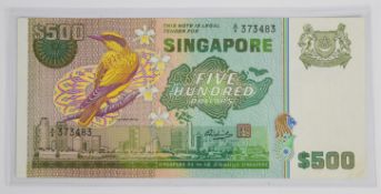 Singapore 1977 'Birds' issue $500