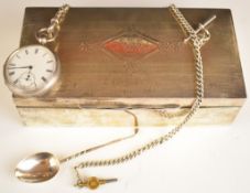 Art Deco hallmarked silver cigarette box with engine turned decoration, Birmingham 1928, maker