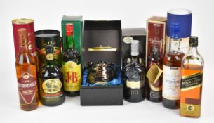 Eight bottles of single malt and blended Scotch Whisky comprising Auchentoshan 10, Auchentoshan