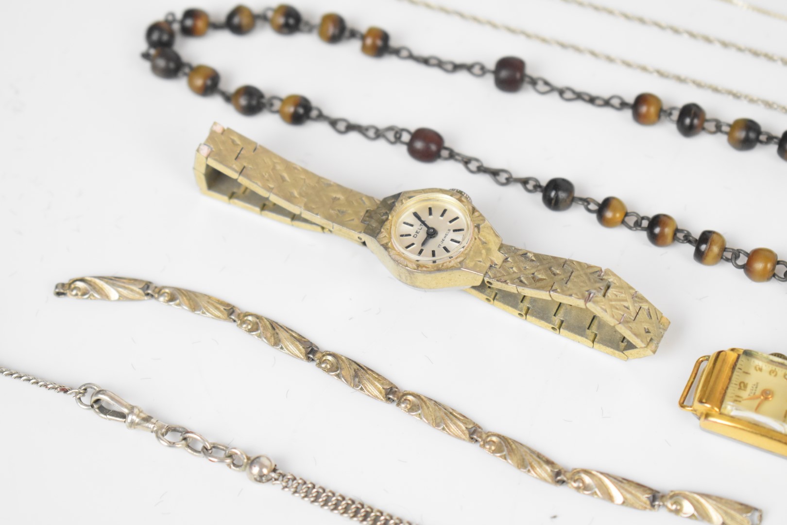 A collection of jewellery including silver ring set with turquoise, silver bracelet, silver - Image 7 of 10