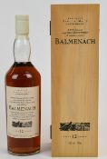 Balmenach 12 year old Speyside Single Malt Scotch Whisky, 43% vol, 70cl, in wooded presentation box.