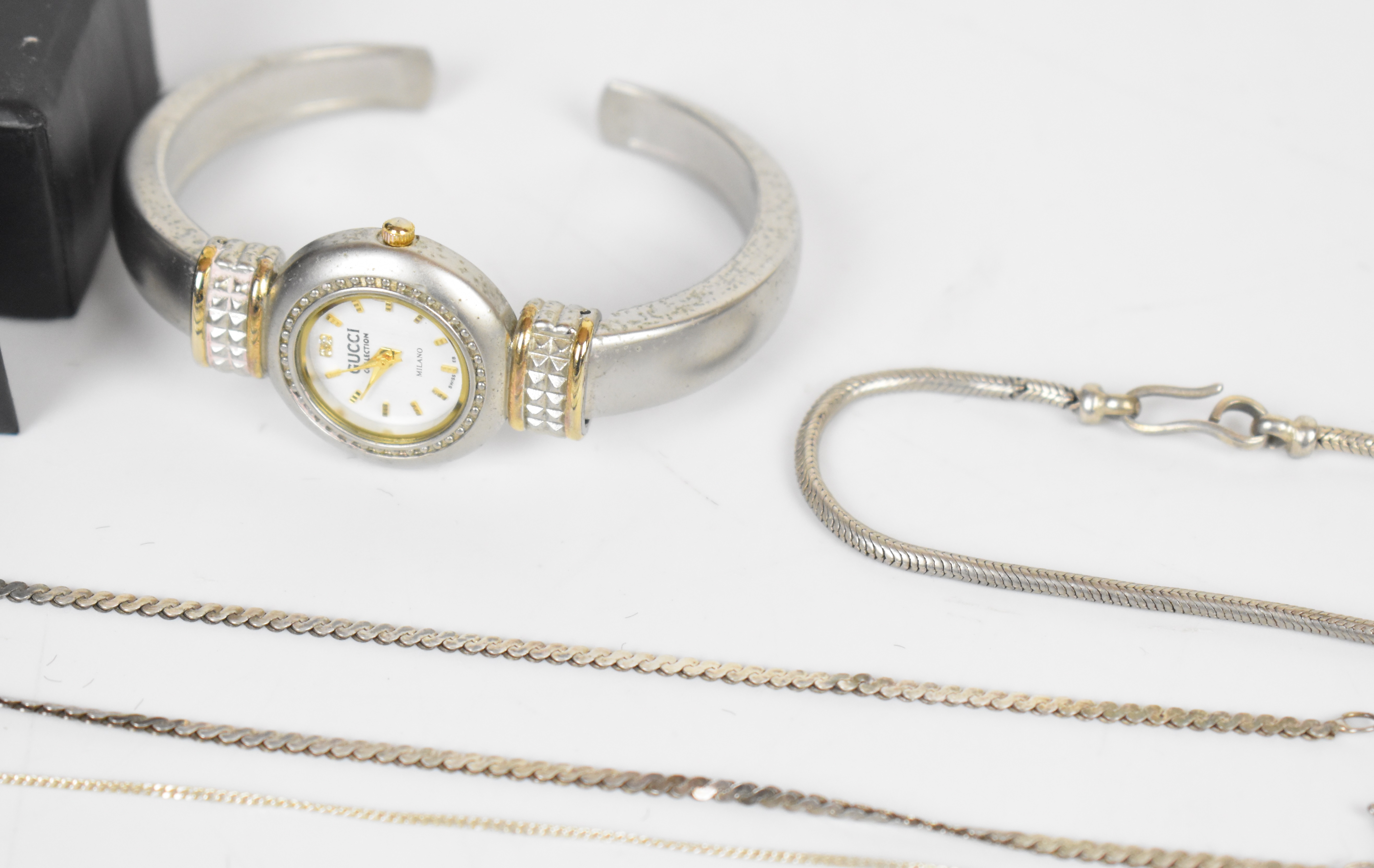 A collection of jewellery including silver ring set with turquoise, silver bracelet, silver - Image 8 of 10