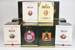 Sixteen Bell's Finest Old Scotch and Blended Scotch Whisky celebration decanters, 40% vol 70cl and